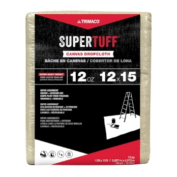 Picture of Trimaco 51203 Trimaco SuperTuff 12 oz thick Premium Weight Canvas Drop Cloth, 12-feet x 15-feet (EA)