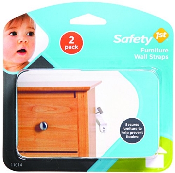 Picture of SAFETY 1ST 11014 Safety 1st 11014 White Furniture Wall Straps 2 Count (EA)