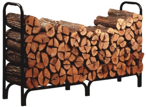 Picture of PANACEA PRODUCTS 15204 Panacea 15204 Deluxe Outdoor Log Rack, Black, 8-Feet (EA)
