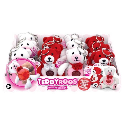 Picture of SHAWSHANK LEDZ 768197 Shawshank Ledz 6066713 Teddyroos Valentines Keychain Assorted - 12 Piece - Pack of 12 (PK-12-EA)