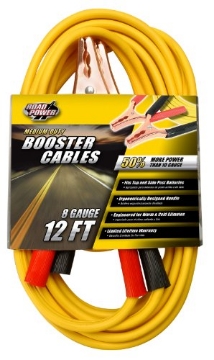 Picture of Coleman Woods Wire 84358802 Road Power 84358802 12-Feet, 8-Gauge Medium-Duty Booster Cable Car Battery Jumper Cable (EA)
