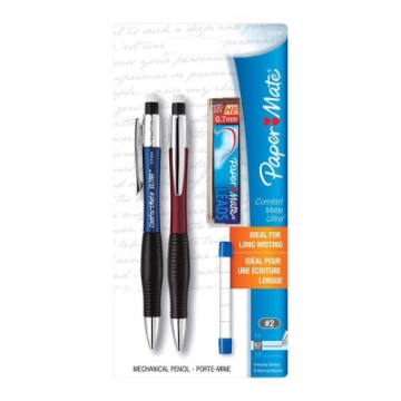 Picture of SANFORD 1738796 Paper Mate Comfortmate Ultra 0.7mm Mechanical Pencil Starter Set, 6-Packs of 2, 12 Total Pencils (PACK-6-ST-2-EA)