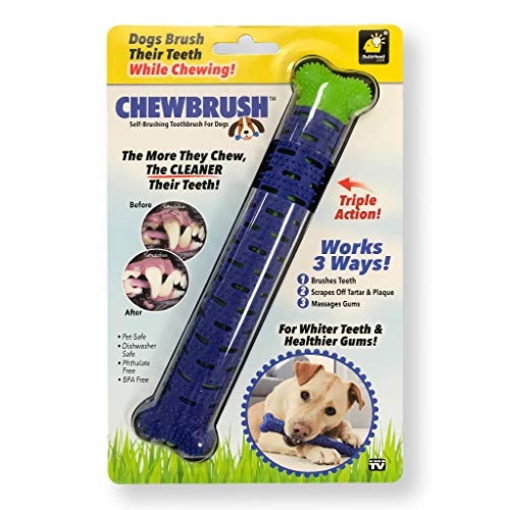 Picture of TELEBRANDS CORPORATION 13597-12 BulbHead Chewbrush Toothbrush and Toy - No Dog Toothpaste Required - Great Teeth Cleaning Toy (1 Pack) (EA)