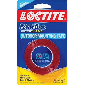 Picture of Loctite 1360350 Loctite Clear Power Grab outdoor Mounting Tape 3/4 Inch by 60 Inch (EA)