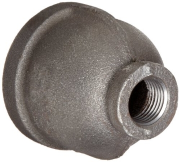 Picture of ANVIL INTERNATIONAL 8700134052 Anvil 8700134052, Malleable Iron Pipe Fitting, Reducer Coupling, 1/2" x 1/4" NPT Female, Black Finish (EA)