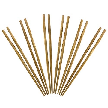 Picture of HOLLYWOOD CHAIRS INC 20-2003 Totally Bamboo Twist Reusable Bamboo Chopsticks, Set of 5 Pairs (PK-10-EA)