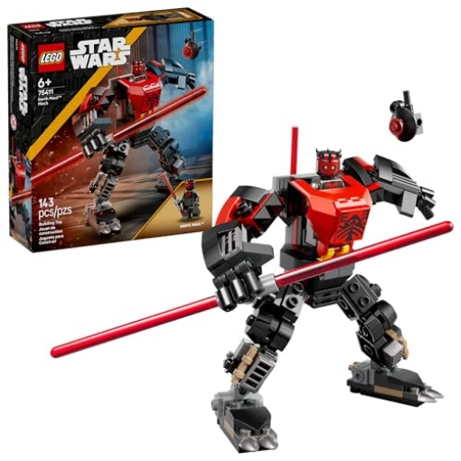 Picture of Lego 75411 LEGO Star Wars Darth Maul Mech Kids Toy - Building Toy with Pretend Play Lightsaber - Birthday Gift Idea for Boys and Girls, Ages 6+ - Collectible Decor for Fans of The Clone Wars - 75411 (EA)
