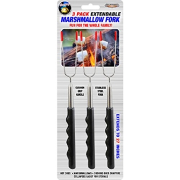 Picture of BLAZING LEDZ 702480 Blazing LEDz Open Flame Roasting Extendable Marshmallow Fork Plastic/Stainless Steel 3 pk (PK-24-EA)