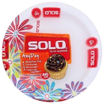 Picture of Solo Incorporated       P RD7P Solo 6 7/8" Heavy Duty Paper Plates, 48-Count Packages (Pack of 12) (PK-12-EA)