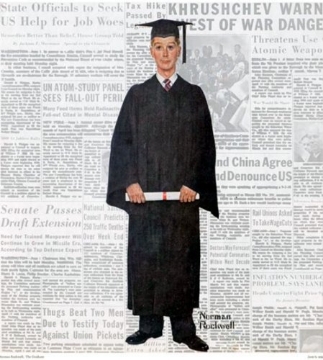 Picture of Arm & Hammer 62614HQ Olde Time Mercantile Norman Rockwell Boy Graduate Art Print - 8 in x 9 in - Unmatted, Unframed (EA)