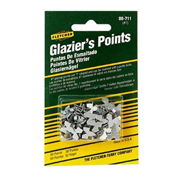 Picture of FLETCHER-TERRY CO 08-711 Fletcher Glazier Points Repairing or reglazing Windows 50 pk (PK-10-EA)