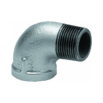 Picture of ANVIL INTERNATIONAL 8700127759 Anvil 8700127759, Malleable Iron Pipe Fitting, 90 Degree Street Elbow, 1/2" NPT Male x NPT Female, Galvanized Finish (EA)
