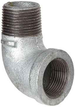 Picture of ANVIL INTERNATIONAL 8700127858 Anvil 8700127858, Malleable Iron Pipe Fitting, 90 Degree Street Elbow, 1" NPT Male x NPT Female, Galvanized Finish (EA)