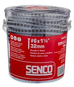 Picture of SENCO FASTENING SYSTEMS 06A125P Senco 06A125P DuraSpin Number 6 by 1-1/4-Inch Drywall to Wood Collated Screw (1,000 per Box) (EA)
