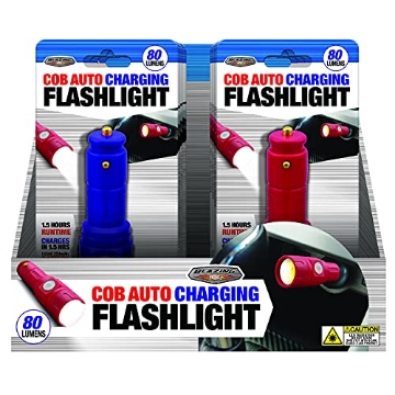 Picture of BLAZING LEDZ 702900 Shawshank LEDz 80 lumens Blue/Red LED Rechargeable Flashlight (PK-12-EA)