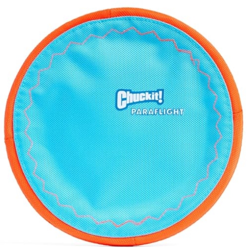 Picture of Chuckit 221301 Chuckit! Paraflight Flying Disc Dog Toy - Water Floating Flyer - Durable Nylon Construction with Soft Rubber Edges - For Medium and Large Dogs - Size Large - 9.75" L x 9.75" W - Pack of 1 (EA)