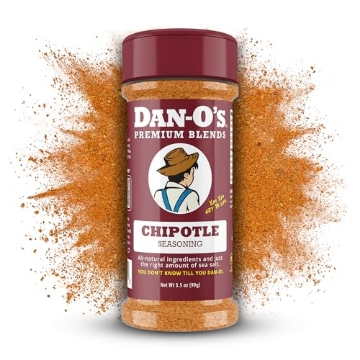 Picture of DANOS SEASONING LLC DC35-1PK Dan-O's Chipotle Seasoning, 3.5 oz Bottle, All Purpose Seasoning for Chicken Wings, Pork, Brisket, Tacos and More, Sugar Free, Zero Calorie, Use this Spice Blend to Craft a Marinade, Dry Rub or Sauce (EA)