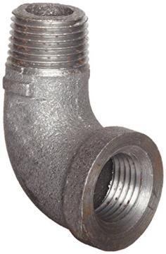 Picture of ANVIL INTERNATIONAL 8700127403 Anvil 8700127403, Malleable Iron Pipe Fitting, 90 Degree Street Elbow, 1" NPT Male x NPT Female, Black Finish (EA)