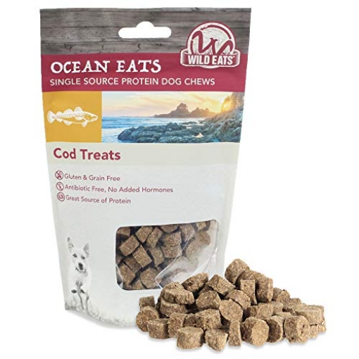Picture of DOSKOCIL MANUFACTURING CO INC 44153 Wild Eats Cod Single Ingredient Dog Treats, Dog Chews & Dog Snacks (North Atlantic Cod - Great Alternative to Dog Bones, Dog Biscuits, Dog Chew Bones & Salmon Dog Treats) (Treats, 3 OZ) (EA)