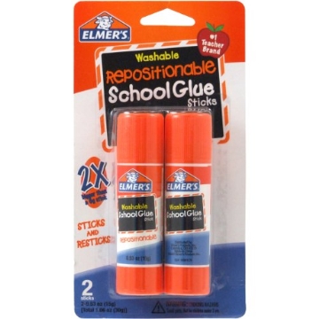 Picture of Elmers/Xacto E627 Elmer'S Repositionable School Glue Sticks 2/Pkg-.53oz (PK-4-EA)