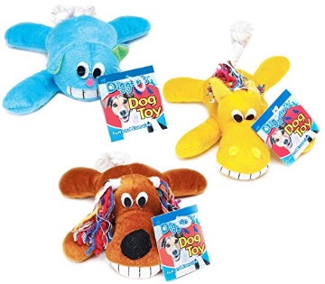 Picture of Boss Products Usa Llc A08850 Boss Pet Digger's Plush Animal Friends Small Rope Tug with Squeaker Dog Toy (EA)