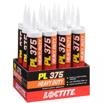 Picture of Loctite 1964642 Loctite PL375 VOC Heavy Duty Construction Adhesive, 10 fl oz, Cartridge (12 Pack) (PK-12-EA)