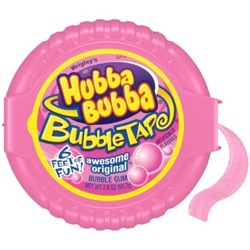 Picture of HUBBA BUBBA WMW24024 HUBBA BUBBA Bubble Gum Tape Christmas Candy Stocking Stuffers, 2.0 oz (PK-6-EA)