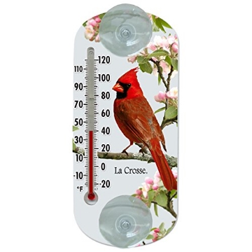 Picture of La Crosse Technologies 204-1081 Lacrosse 204-1081 8-inch Analog Capillary Window Thermometer with Cardinal (EA)