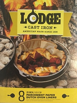 Picture of Lodge Cast Iron A5DOL Lodge 20 Inch Diameter Parchment Paper Dutch Oven Liner - 100% Biodegradable Dutch Oven Liner - Easy Camp Cooking Cleanup - 8 Pack (EA)