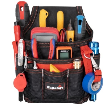 Picture of CLC HT5103 Hultafors Work Gear HT5103 Small Maintenance/Electrician's Pouch, Heavy Duty Ballistic Polyester, Flashlight/Tool Sleeve, Electrical Tape Strap, Carabiner (EA)