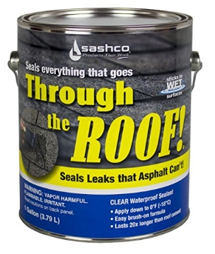 Picture of SASHCO INC (SEALANTS) 14004 Sashco - 14004-2 Through The Roof Sealant, 1 Gallon Container, Clear (Pack of 2) (PK-2-EA)