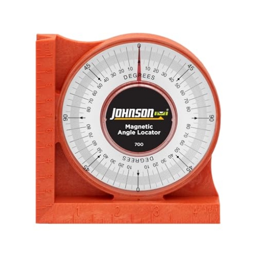 Picture of JOHNSON SC & SONS INC 700 Johnson Level & Tool 700 Magnetic Angle Locator, Orange, 1 Locator (EA)