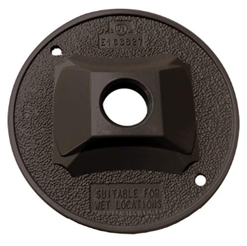 Picture of SIGMA ENGINEERED SOLUTIONS 14381BR Sigma Electric 14381BR 1/2-inch 1 Hole Round Lamp Holder Cover, Bronze (EA)