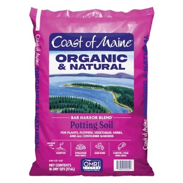 Picture of Coast Cutlery Co BH4500 Coast of Maine Organic & Natural Bar Harbor Blend Potting Soil - Organic Soil w/Perlite for Enhanced Drainage & Aeration - for Flowers, Herbs & Veggies, Floral Baskets & Container Gardening (16 Qt) (EA)
