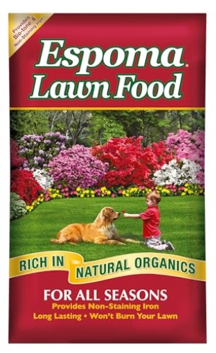 Picture of Espoma Company - Naturals ELF40 Espoma Lawn Food for All Seasons;15-0-5 Analysis with Non-Staining Iron; Exclusive Bio-Tone Formula with Long Lasting Slow Release Nitrogen for a Greener Lawn. 40 lb. Bag Covers up to 12,000 Sq. Ft. (EA)