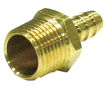 Picture of JMF COMPANY 4504262 JMF Brass Adapter 3/4 in. Dia. x 3/8 in. Dia. Yellow 1 pk (PK-5-EA)