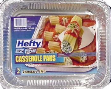 Picture of Hefty 00Z91895 Hefty EZ Foil 9-1/4 in. W x 11-3/4 in. L Casserole Pan Silver (PK-12-EA)