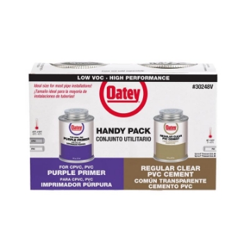 Picture of OATEY CO 302483V Oatey Clear/Purple Primer and Cement for PVC 8 oz (EA)
