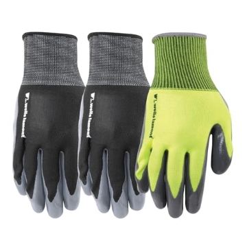 Picture of WELLS LAMONT 546LF-WNW Wells Lamont 3 Pair Pack Nitrile Coated Grip Work Gloves, Large (546LF) (EA)