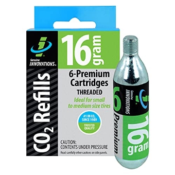 Picture of GENUINE INNOVATIONS G2153 Genuine Innovations G2153, Bicycle CO2 Cartridges, Threaded, 16g, Pack of 6 (EA)
