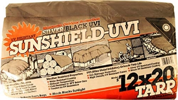 Picture of DEWITT COMPANY          P S12X20-P Silver Black TARP (6OZ) (EA)