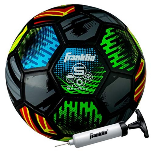 Picture of FRANKLIN 30288 Franklin Sports Mystic - Official Size 5 - Soft Cover - Official Size and Weight Soccer Ball - Air Pump Included (EA)