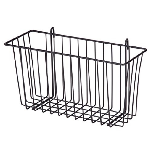Picture of Honey Can Do SHF-04056 Honey-Can-Do SHF-04056 Steel Wire Accessory Basket, Chrome, 13.39L x 5W x 7.6H, Large (EA)