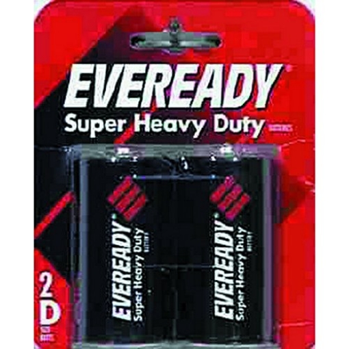 Picture of Eveready 1250SW-2 Eveready Super Heavy Duty D Zinc Carbon Batteries 2 pk Carded (PK-12-EA)