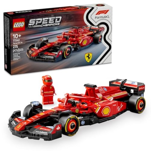 Picture of Lego 77242 LEGO Speed Champions Ferrari SF-24 F1 Race Car Toys - Building Sets for Kids, Boys & Girls, Ages 10+ - Ferrari F1 Model Car Kits for Display or Play - Gift Ideas for Birthdays and Fans - 77242 (EA)