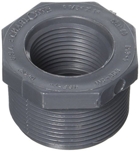 Picture of CHARLOTTE PIPE PVC082003600 CHARLOTTE PIPE & FOUNDRY PVC 08200 3600HA 1-1/2x1 PVC MPTxFPT Bush (EA)