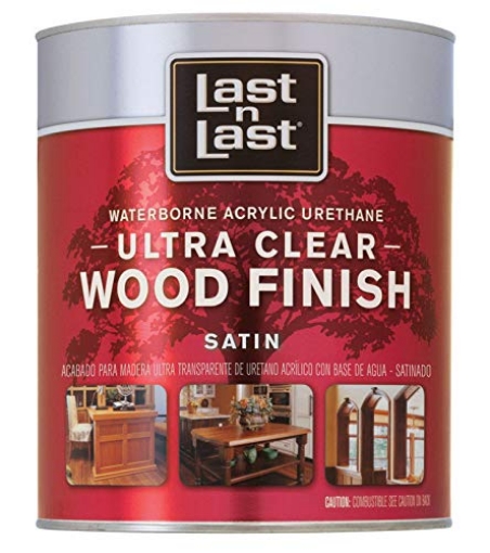 Picture of LAST N LAST 13104 Last N Last Waterborne Wood Finish Satin Clear Polycrylic 1 qt. (PK-6-EA)
