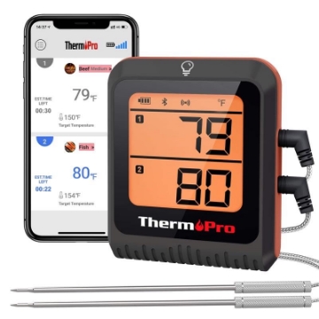 Picture of ITRONICS USA INC TP920W ThermoPro LCD Bluetooth Enabled Grill/Meat Thermometer (EA)