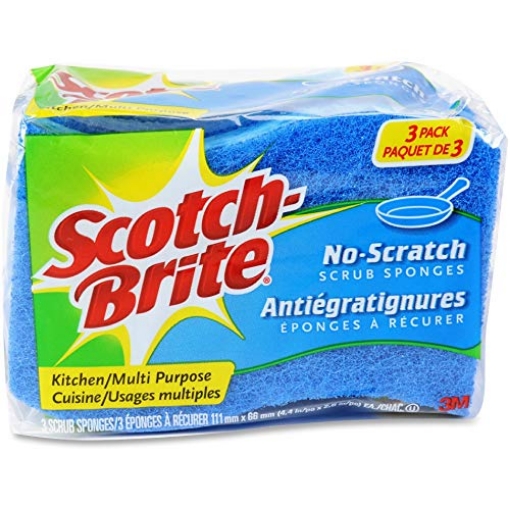 Picture of Scotch-Brite MP-3-8-D Scotch-Brite No Scratch Scrub Sponges (PACK-8-EA)