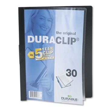 Picture of DURABLEOFF 220301 Durable Office Products DuraClip Report Cover, 30 Sheet Capacity, 11 x 8-1/2 Inches, Black (DBL220301) (EA)